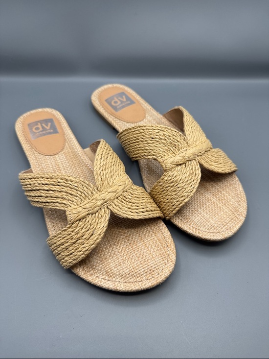 Dolce Vita Shoes - DV Dolce Vita Women's Geeya Raffia Criss Cross Strap Slide Sandals